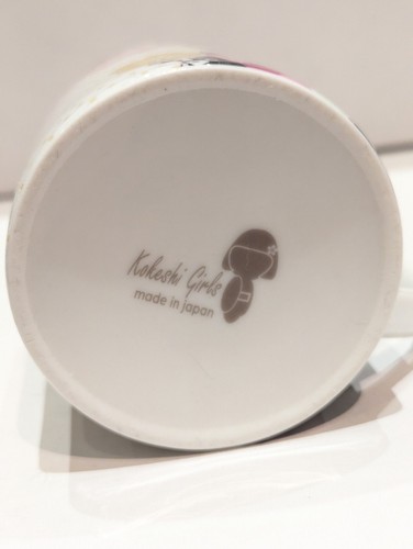 Kokeshi Girls Sakura Cherry Blossoms Ceramic Geisha Mug - Made in Japan - Picture 5 of 5