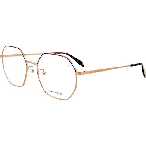 Alexander McQueen AM0338O Womens Metal Eyeglass Frame 003 Gold 54-19 Italy