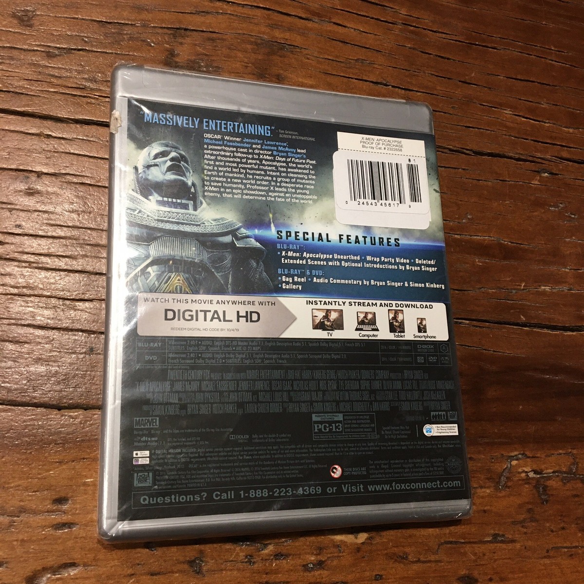【新品未開封】BABYL APOCALYPSE BOX DVD 【M】 Amazon.com: X-Men: Apocalypse [Blu-ray] [4K UHD] : Movies & TV