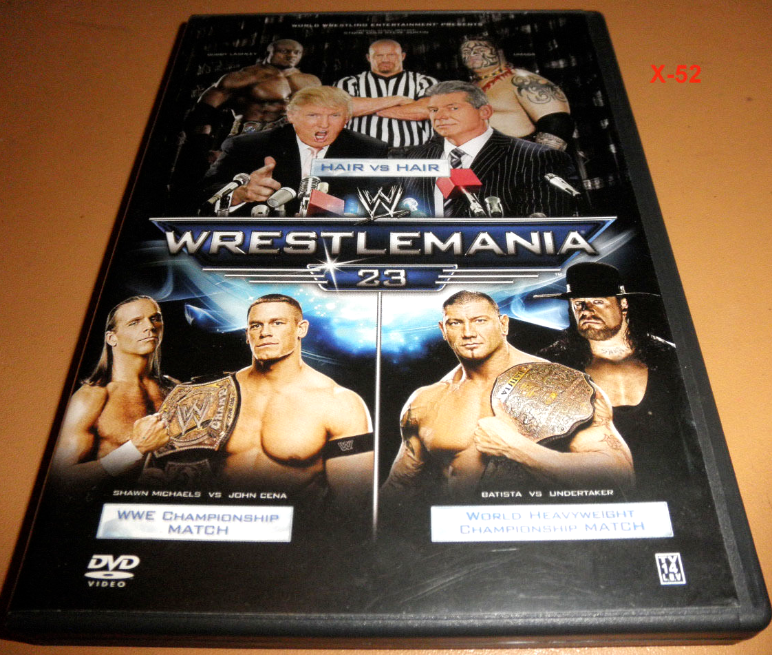 WWE Wrestlemania 23 DVD Donald Trump Undertaker Dave Batista John