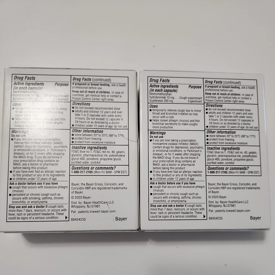 Coricidin Hbp Chest Congestion Cough For High Blood Pressure Exp x2 2026+ - Image 3 of 4