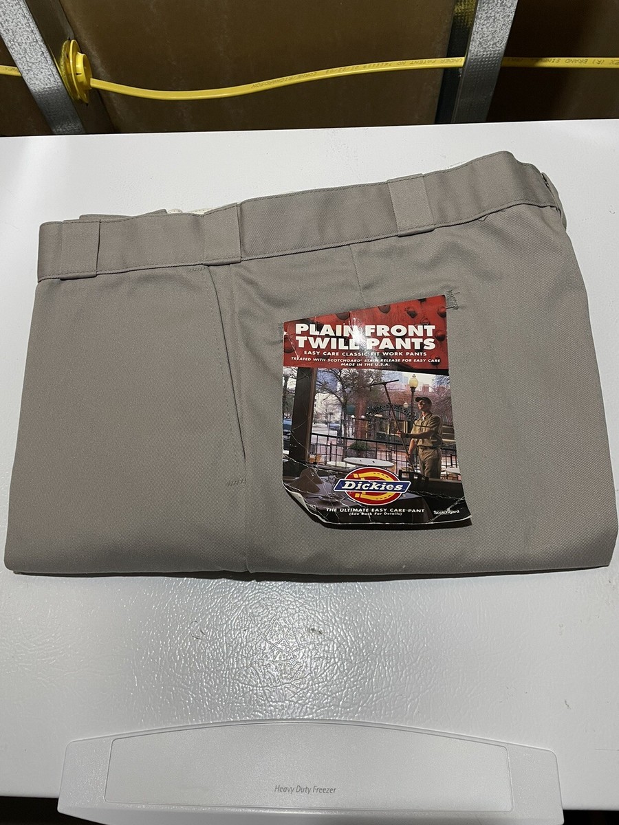 NEW Dickies 874 Work Pants Gray Plain Front Twill 44x32 NWT