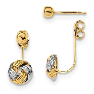 Orecchini Donna Bicolore Oro E Argento TOVABA – Design Moderno Incrociato, Anallergici, Artigianali, Leggeri E Raffinati Per Ogni Occasione - 3