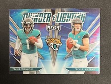 2021 Panini Playoff - Thunder and Lightning #TL-17 Trevor Lawrence, Etienne (RC)