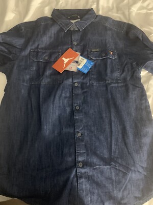 columbia denim shirt