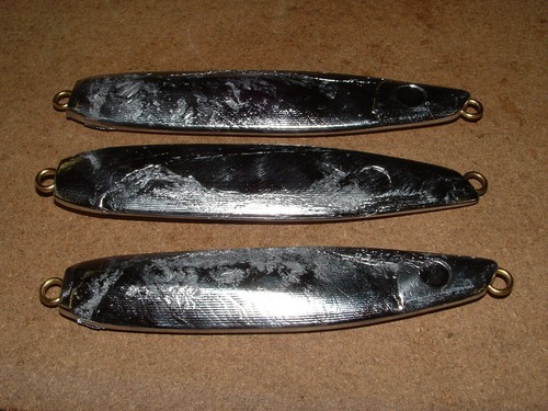 Saltwater B Jig -2 mold 10, 12, 14oz Flutter jig CNC Aluminum - Picture 5 of 6