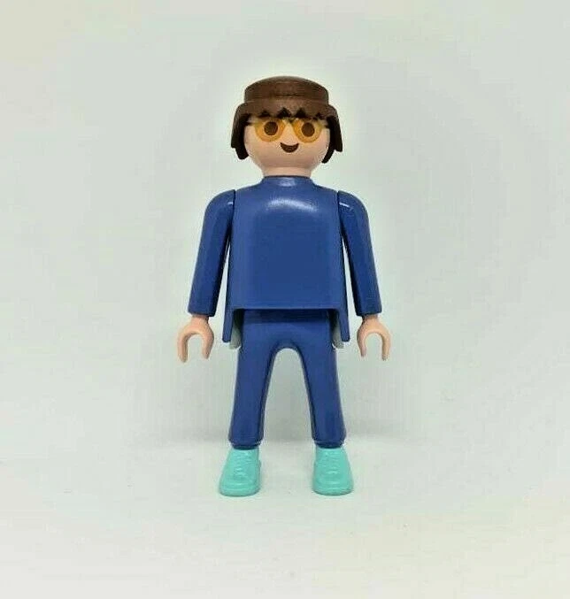 Action Figure vintage Playmobil Uomo con vestito blu 1992 Geobra