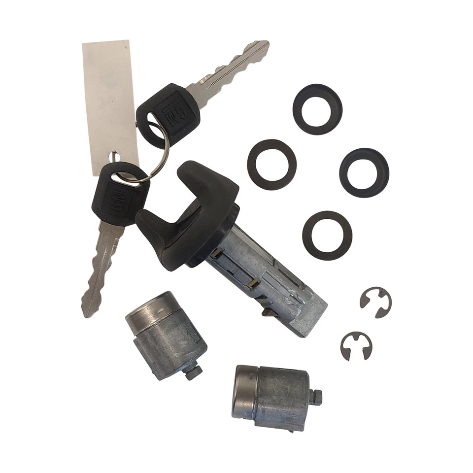 Juego de cilindro de encendido y cerradura de puerta OEM para Oldsmobile Bravada 1998 con llaves GM Foto 3 de 4