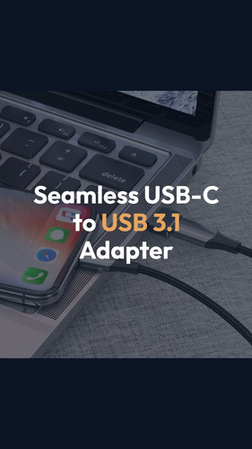 Adaptateur USB Type C Femelle vers USB 3.0 Mâle Convertisseur Chargeur pour iPhone Samsung - Vidéo 1 sur 1