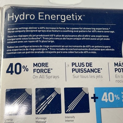 MOEN HydroEnergetix 8-Spray 4.75 in. Single Wall Mount Handheld