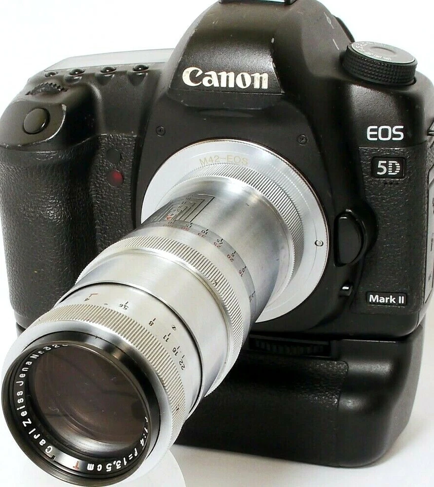 Carl ZEISS Jena TRIOTAR 1:4 f=13,5cm T Coated M42 + DIGITAL fit Telephoto Lens - Image 2 of 4