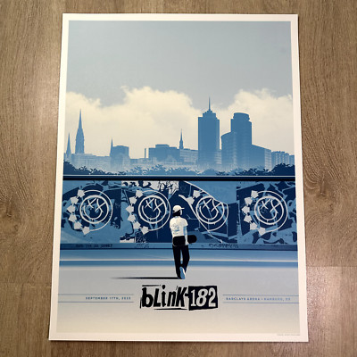 Blink 182 Hamburg 2023 Germany Original Concert Poster Official Merch