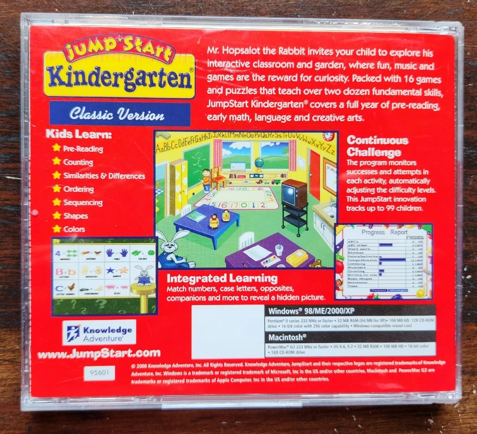 Video Game PC Jump Start Kindergarten - Classic Version WINDOWS 95 PC GAME - Image 2 of 3