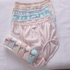 12 Underwear XL Nylon Soft Granny Panties Woman Man Briefs Comfort Waist 36"-42"