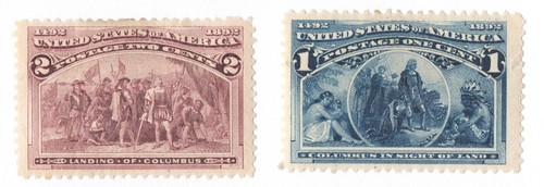 US Sc# 230 + 231 *MINT OG H* { "JUMBO -XF- CENTERING } BEAUTY COLUMBIANS OF 1893 - Picture 6 of 7