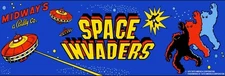 Space Invaders Arcade Marquee 6" x 18" Metal Sign