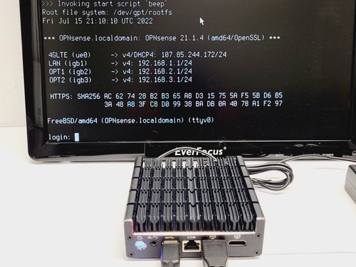 PROTECTLI THE VAULT Model FW4B-0-4-32 Opensource Firewall / Router Mini PC 4GLTE - Picture 5 of 12