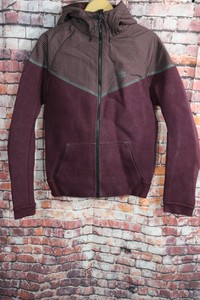 burgundy nike tech hoodie