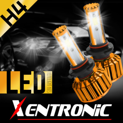 Kit Phares LED XENTEC H4 9003 - 6000K Hyper Blanc - Pour Mercedes S500 1994 - Neuf