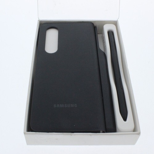 Coque Samsung à Rabat pour Galaxy Z Fold3 avec Stylet Noir