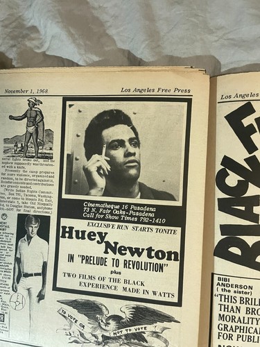 Los Angeles Free Press Nov 1968 Velvet Underground Concert MC5 Black Panthers - Picture 6 of 7