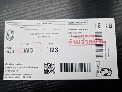 Borussia Dortmund - BG Pathum United FC 2024 Thailand