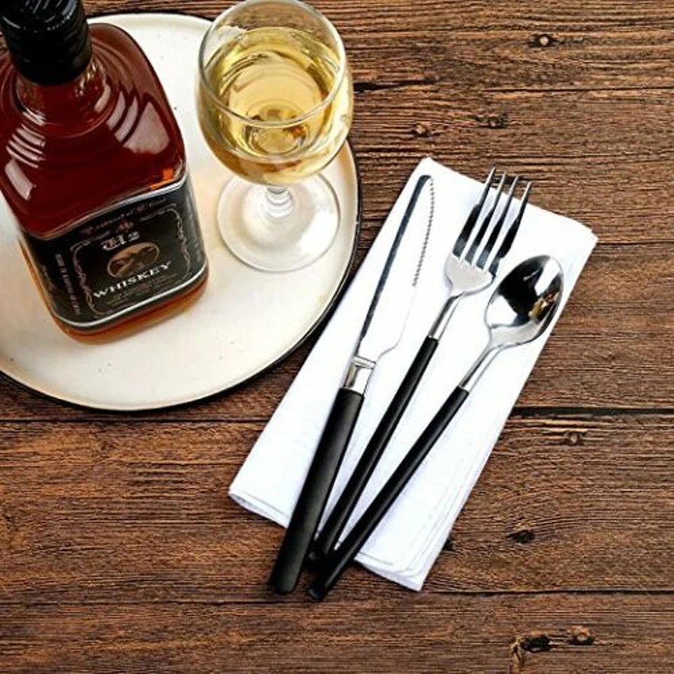 12Pc White Polyester Men Handkerchiefs Hanky Pocket Square Hankie Lot Set Vintag - Image 2 of 4