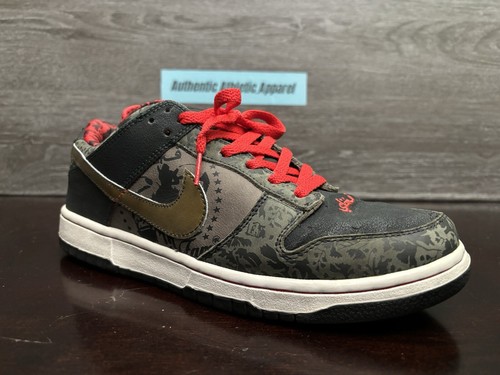 Nike SB Dunk Low Premium SBTG Sabotage 2006 Black Red Men's Size 9 313170 201 - 第 11/21 張圖片