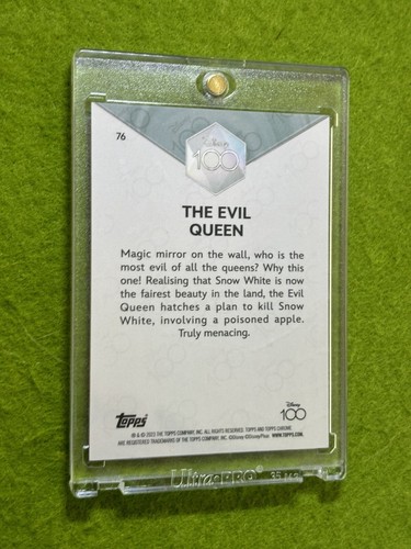 The Evil Queen DISNEY 100 GREEN REFRACTOR #/99 SSP 2023 Chrome ALICE WONDERLAND - Picture 11 of 24