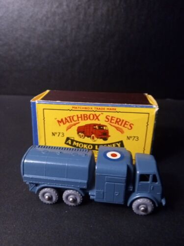 Matchbox#73 RAF 10 Ton Pressure Refueller 1959 Rare First Casting In Orig B5 Box - Picture 3 of 18