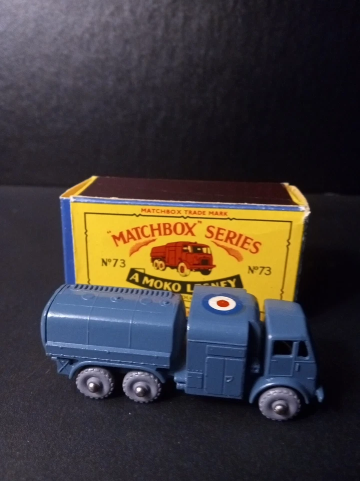Matchbox#73 RAF 10 Ton Pressure Refueller 1959 Rare First Casting In Orig B5 Box - Image 3 of 4