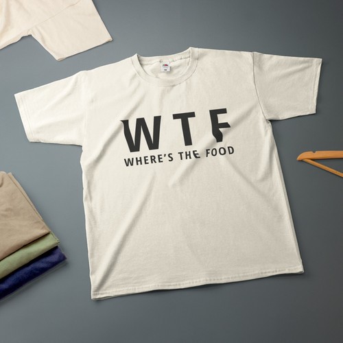 WTF Where's The Food T-Shirt verschiedene Größen & Farben lustiges T-Shirt - Bild 19 von 20