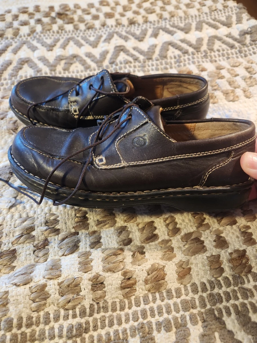 Chaussures en cuir femme Born marron Taille 7