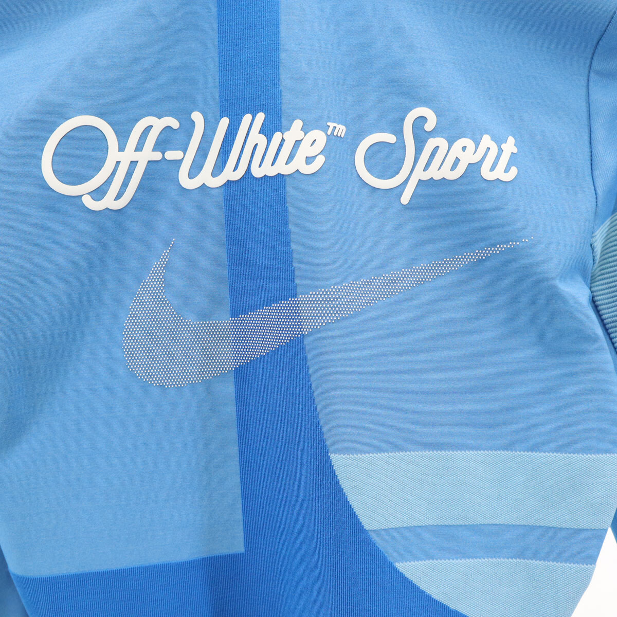 NIKE - 古着 NIKE ナイキ x OFF-WHITE オフホワイト コラボ ランニング 長袖 ウェア S 水色 トップス レディース ナイキ×オフホワイト トップス｜中古ブランド品・ブランド古着