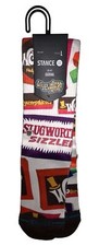 Willy Wonka Crew Socks 1 Pair Kids 3-5.5 White Brown  The Chocolate Factory NEW
