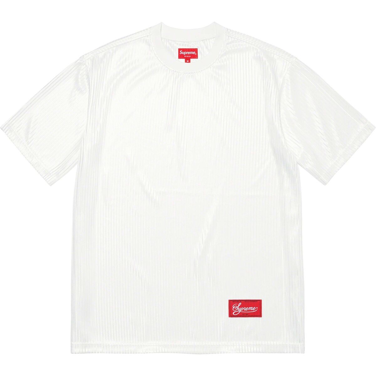 Supreme Gradient Mesh Stripe Jersey White SS23 Men's Size Supreme Gradient Mesh Stripe Jersey White SS23 Men's Size