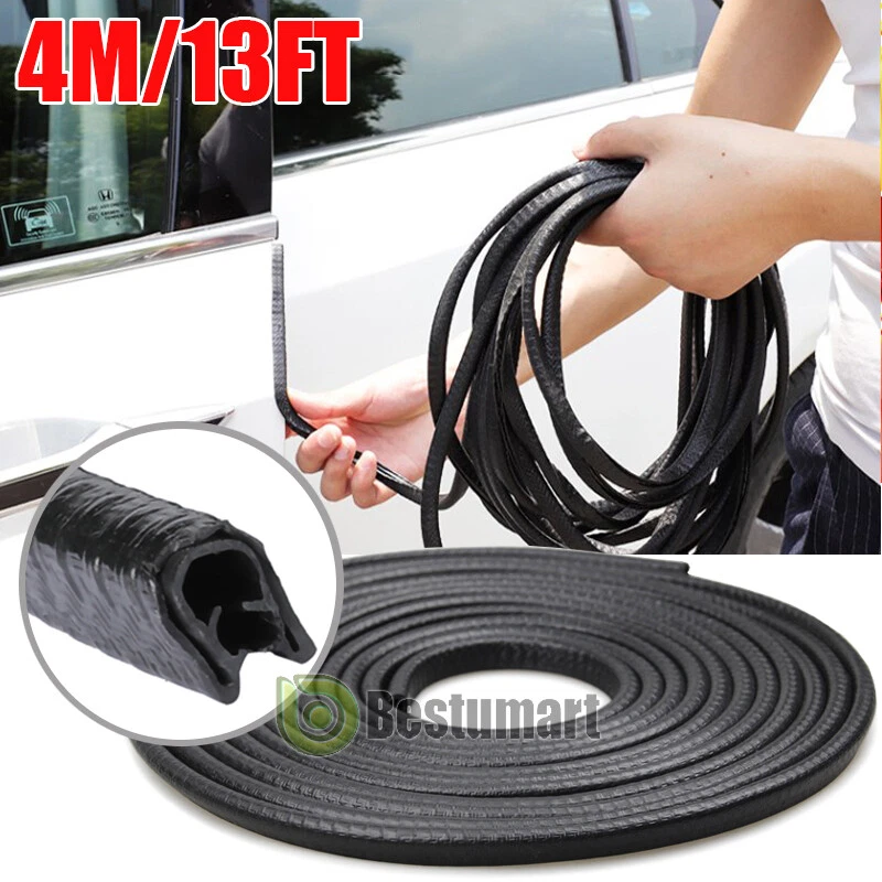 4M Juntas De Goma Para Ventanas y Puertas Autos Universal Tira Selado Burletes - Imagem 2 de 4