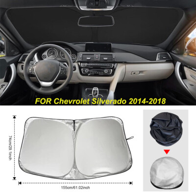 FOR Chevy Silverado 2014-2018 Sun Shade Visor - Fits Perfectly