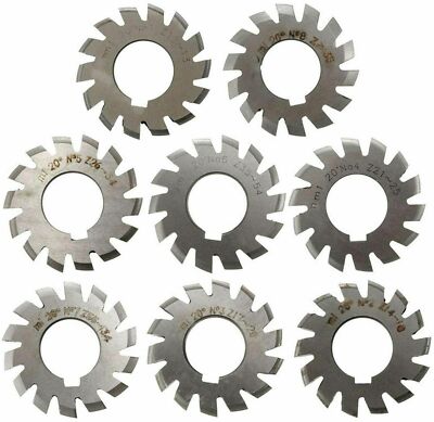 PA20 Bore22 #1-8 Involute Gear Cutters Module Size Can Select 8pcs