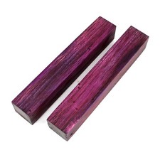 Stabilized Double Dyed Oak Wood XL Jumbo Pen Turning Blanks Set 2 6 in x 1 in