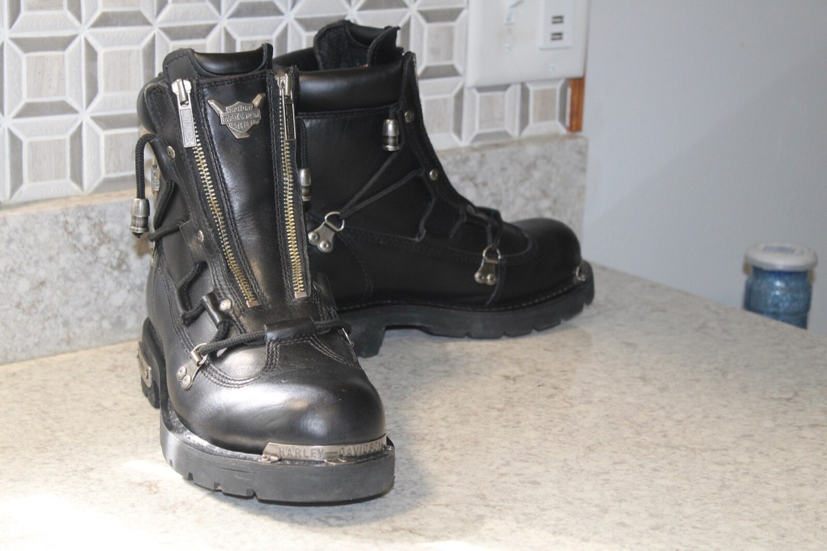 Harley Davidson boots women's size 9.5. #81680. Front Zip Up