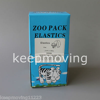 1  Box 50 Packs Orthodontic Zoo Pack Elastic Bands Fox 5000 Pcs/box 1/4 3.5 OZ