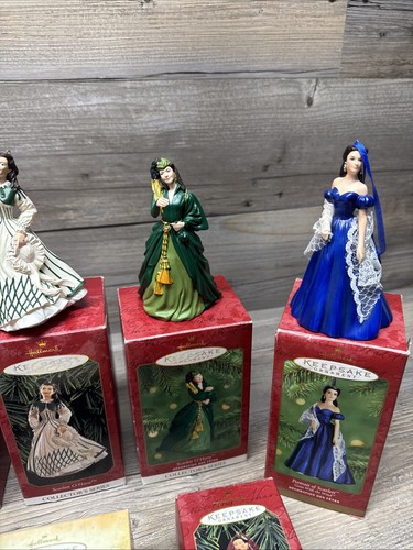 13 Hallmark Gone With The Wind Scarlett O'Hara and Rhett Butler Ornaments - Picture 4 of 12