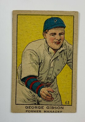 1919-21 W514 Strip Cards #63 George Gibson (Pittsburgh NL) 122E