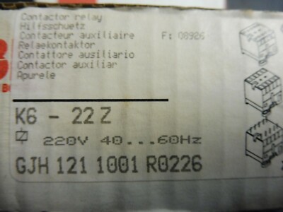 1 x ABB Hilfsschütz K6-22 Z; GJH1211001R0226