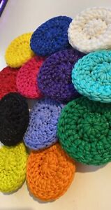 Pot Scrubbers Dish Scrubbies Nylon Pot Scrubby Crochet Handmade Set Of 3 Ebay