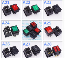 KCD4 Rocker Switch Boat Shape Rocker Power 4pin 6pin Light 16A 250V 31x25mm