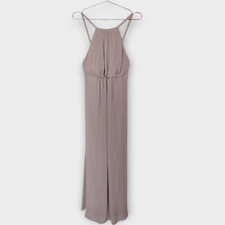 Show Me Your MuMu Dress Sz Large Amanda Bridesmaid Dress Dune Pastel Nude Prom