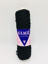 BERROCO Glacé Knitting Ribbon. 100% Rayon. Black. 1.7oz - 75yds. Made in USA.