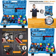 Truck Car Radiator Pressure Tester Kit Cooling System Diagnostics Tools Set 34PC